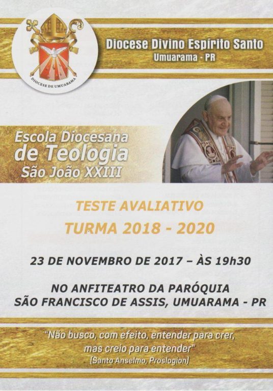 Aberta a pré-inscrição para o curso de Teologia em Umuarama 4