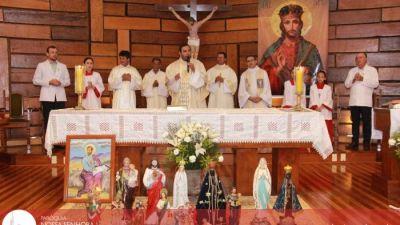 Confraternização das Comunidades começou com Santa Missa às 9h na Igreja Matriz