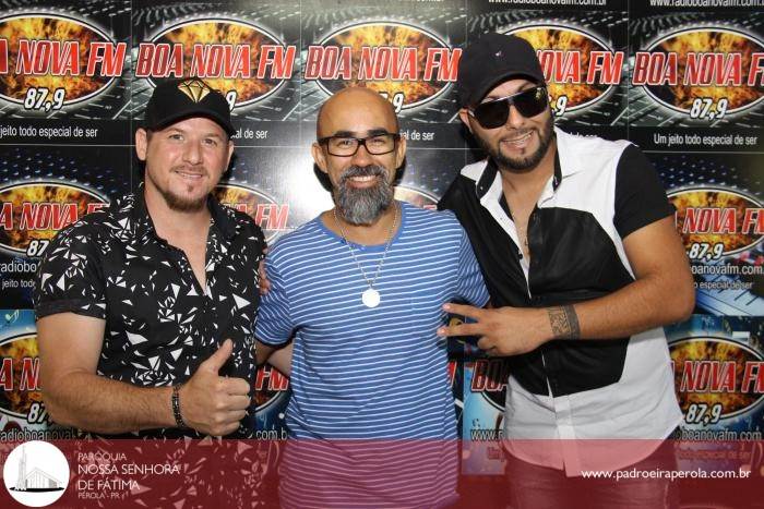 Radio Boa Nova FM recebeu hoje duas duplas sertaneja 6