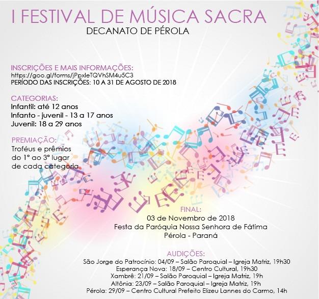 Vem ai o "I Festival de Música Sacra" 4