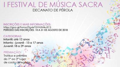 Vem ai o “I Festival de Música Sacra”
