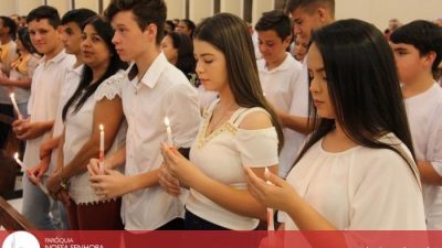 Santa Missa e renovação das Promessas Batismais dos crismandos