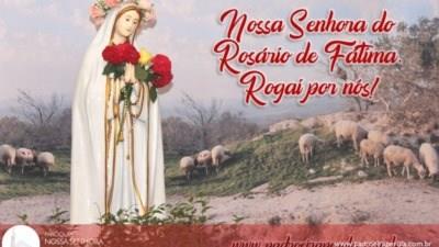 Após a novena e festa a paróquia celebra sua santa padroeira “Nossa Senhora de Fátima”