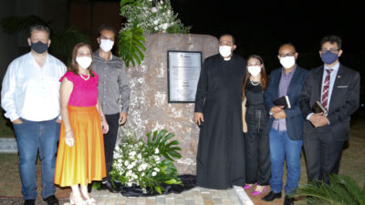 Padre participou da inauguração do Memorial às vítimas da Covid 19 em Pérola