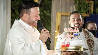 No dia do aniversário de ordenação Padre Machado celebrou em Pérola