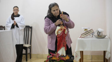 Missa na Capela Sagrado Coração de Jesus (Pindorama)
